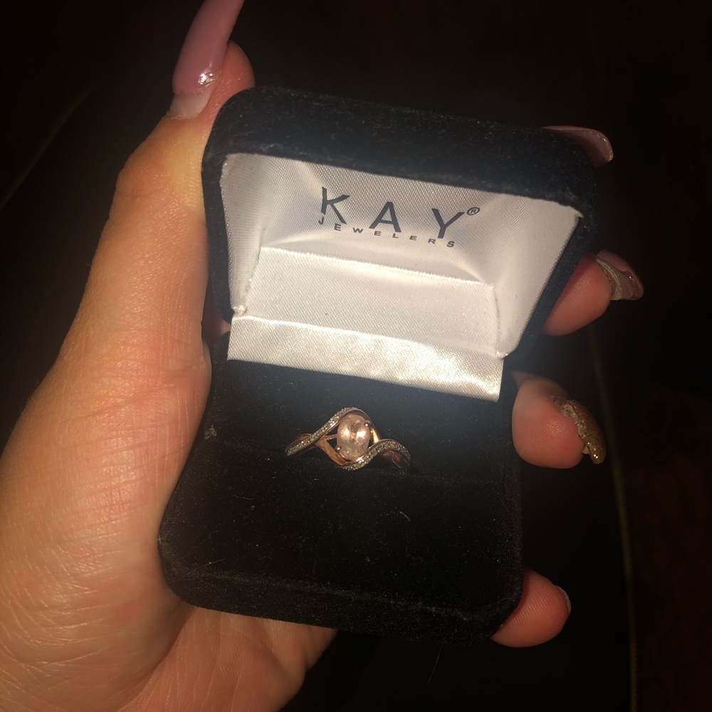Rose gold ring from Kay jewelers